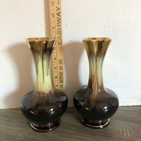 1950s Germany Drip Glaze Vases - Picture 5 of 13